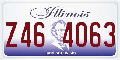 IL license plate Z464063