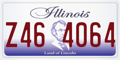 IL license plate Z464064