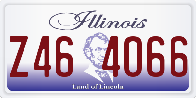 IL license plate Z464066