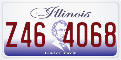 IL license plate Z464068