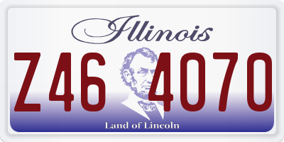IL license plate Z464070