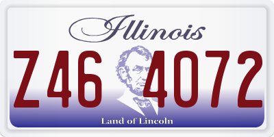 IL license plate Z464072