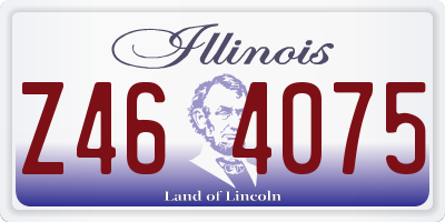 IL license plate Z464075