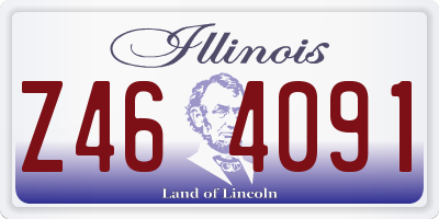 IL license plate Z464091