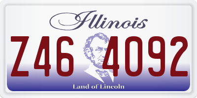 IL license plate Z464092