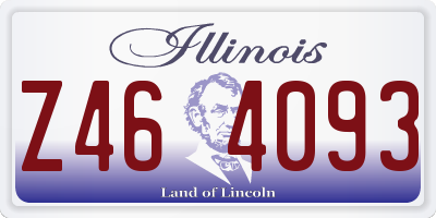 IL license plate Z464093