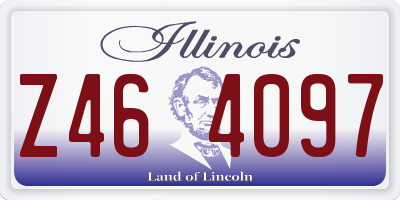 IL license plate Z464097