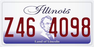 IL license plate Z464098