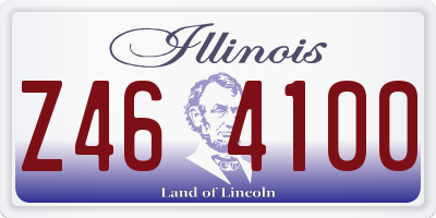 IL license plate Z464100
