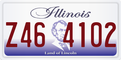 IL license plate Z464102