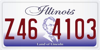 IL license plate Z464103
