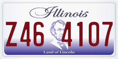 IL license plate Z464107