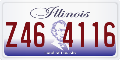 IL license plate Z464116