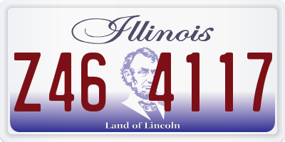 IL license plate Z464117