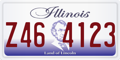 IL license plate Z464123