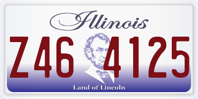 IL license plate Z464125