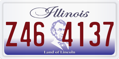 IL license plate Z464137