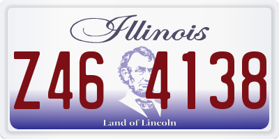 IL license plate Z464138