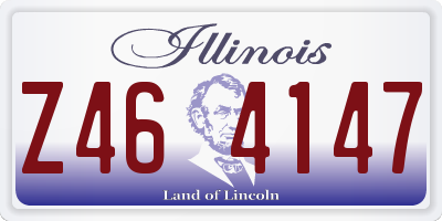 IL license plate Z464147