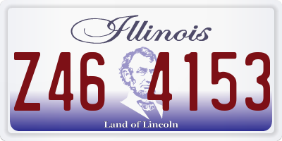 IL license plate Z464153