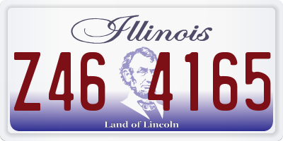 IL license plate Z464165
