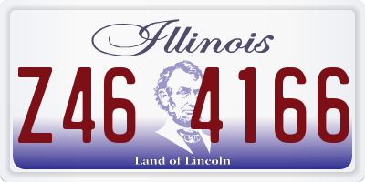 IL license plate Z464166