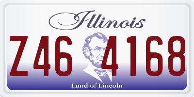 IL license plate Z464168