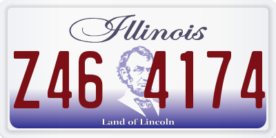 IL license plate Z464174