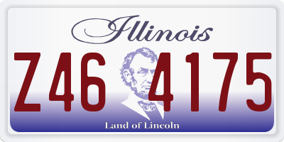 IL license plate Z464175