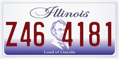 IL license plate Z464181