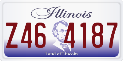 IL license plate Z464187