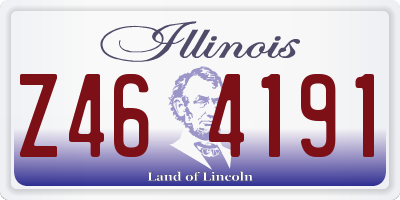 IL license plate Z464191