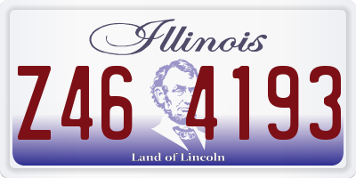 IL license plate Z464193