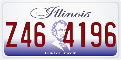 IL license plate Z464196