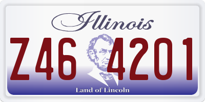 IL license plate Z464201
