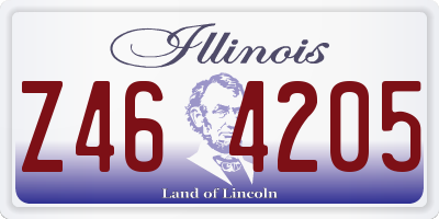 IL license plate Z464205