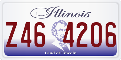 IL license plate Z464206
