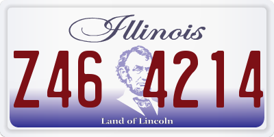 IL license plate Z464214