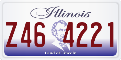 IL license plate Z464221