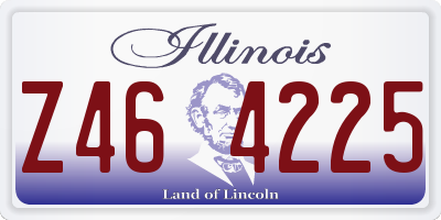IL license plate Z464225