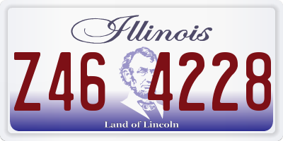 IL license plate Z464228