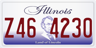 IL license plate Z464230
