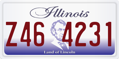 IL license plate Z464231
