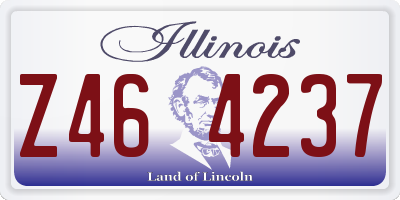 IL license plate Z464237