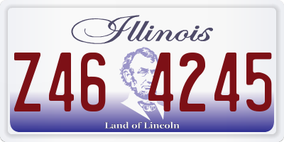 IL license plate Z464245