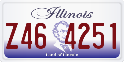 IL license plate Z464251