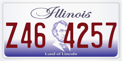 IL license plate Z464257