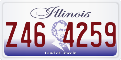IL license plate Z464259