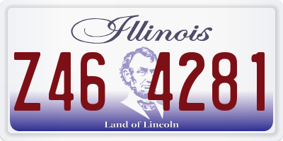 IL license plate Z464281