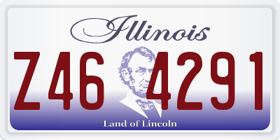 IL license plate Z464291